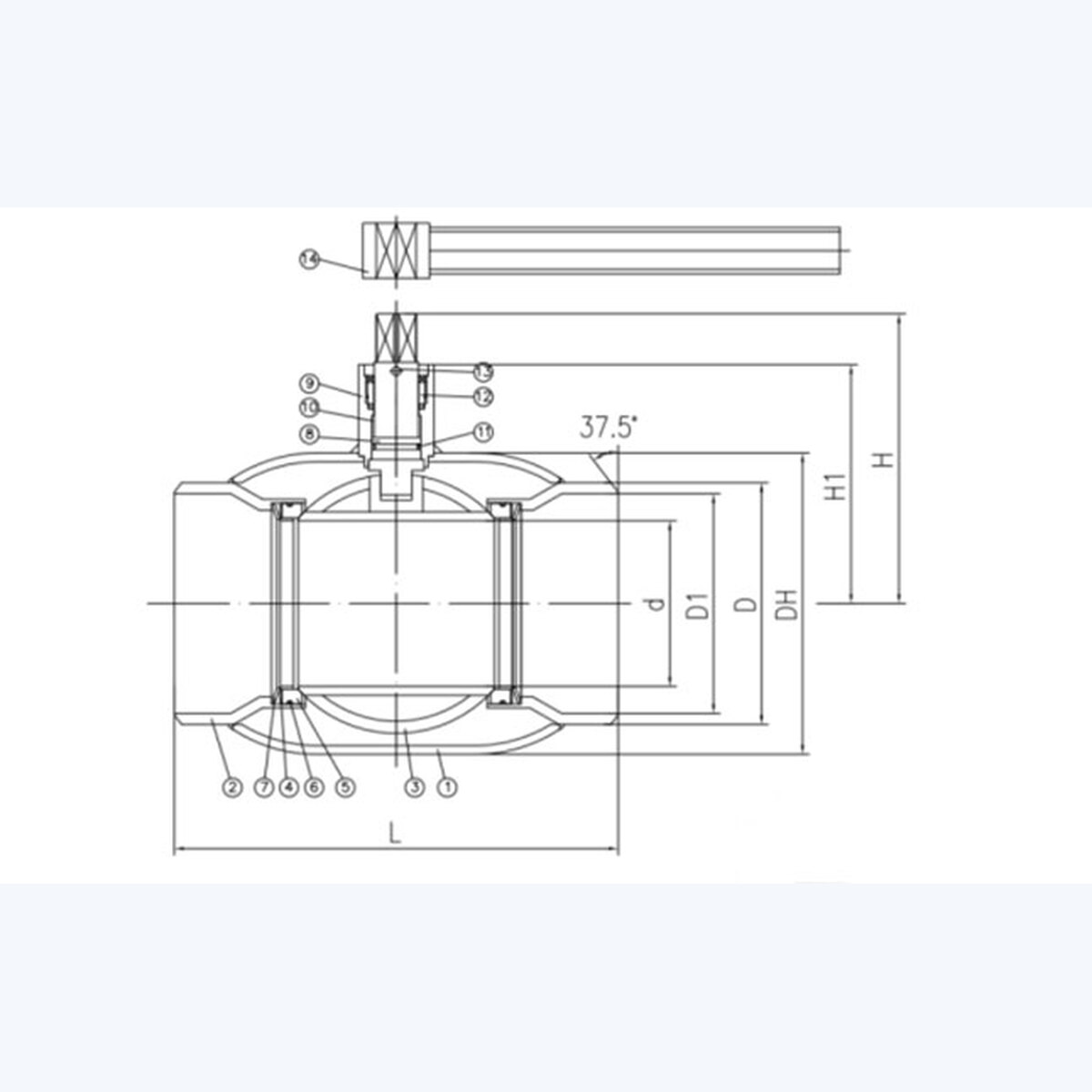 Q61F-25C Ball Valve product view