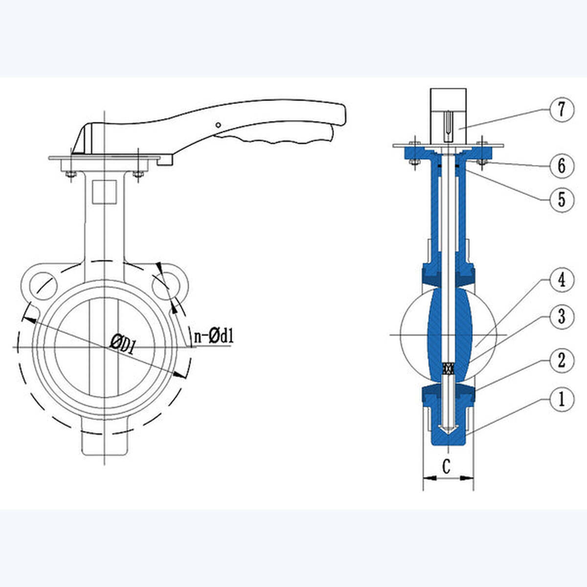 Aluminium Butterfly Valve