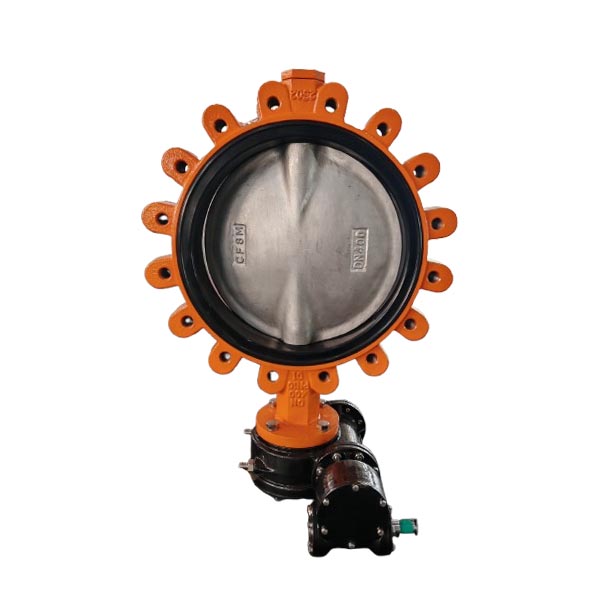 Two Shaft Replaceable Seat Lug Butterfly Valve DN400 PN10
