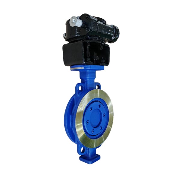 DN200 WCB Wafer Triple Offset Butterfly Valve with Worm Gear product view