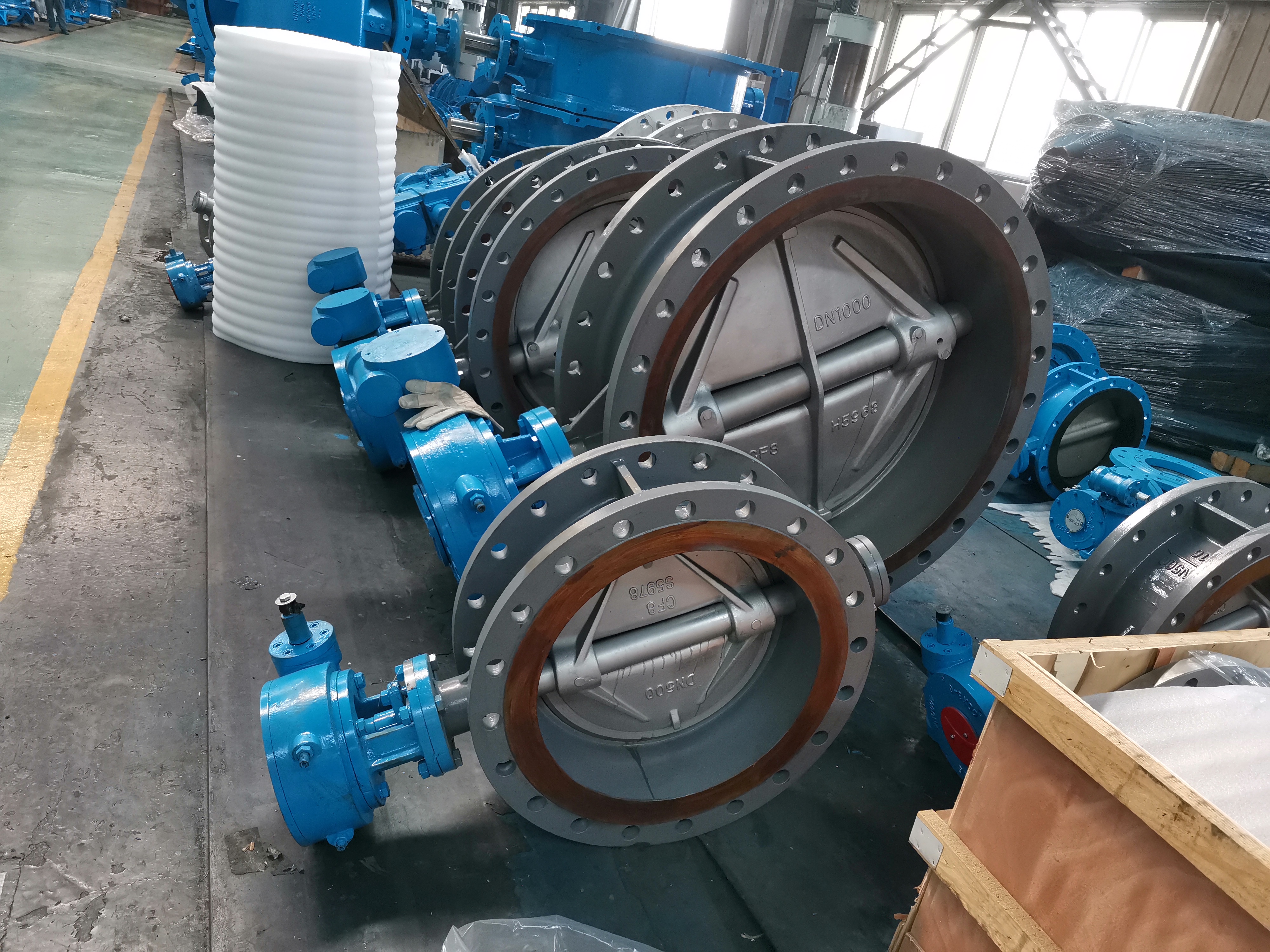 Triple eccentric metal seal butterfly valve SS304 product view