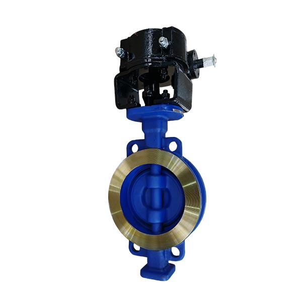 DN200 WCB Wafer Triple Offset Butterfly Valve with Worm Gear product view