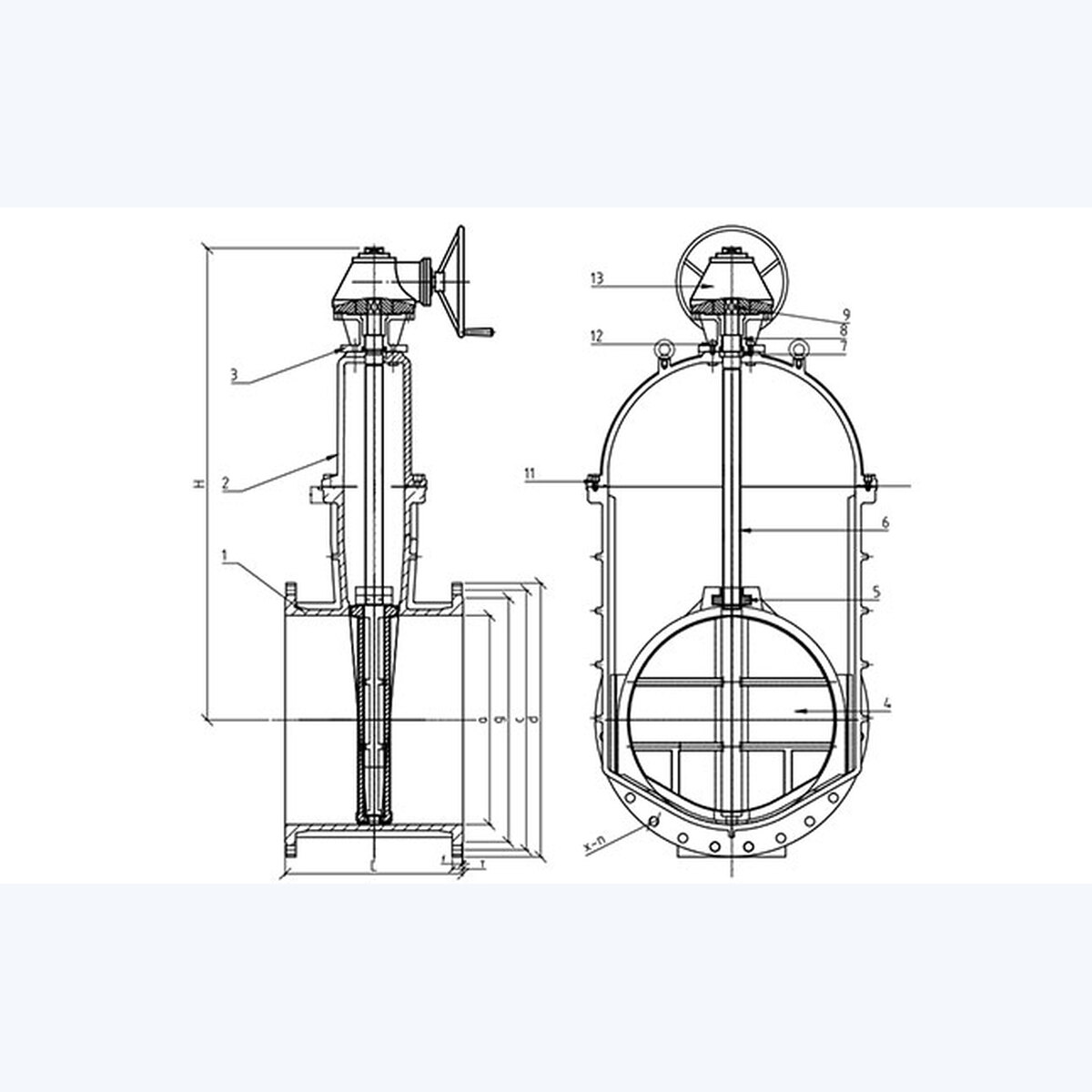 DN1000 Gate Valve product view