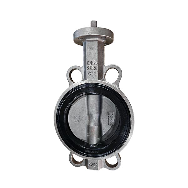 PN25 DN125 CF8 Wafer Butterfly Valve with Soft Seat