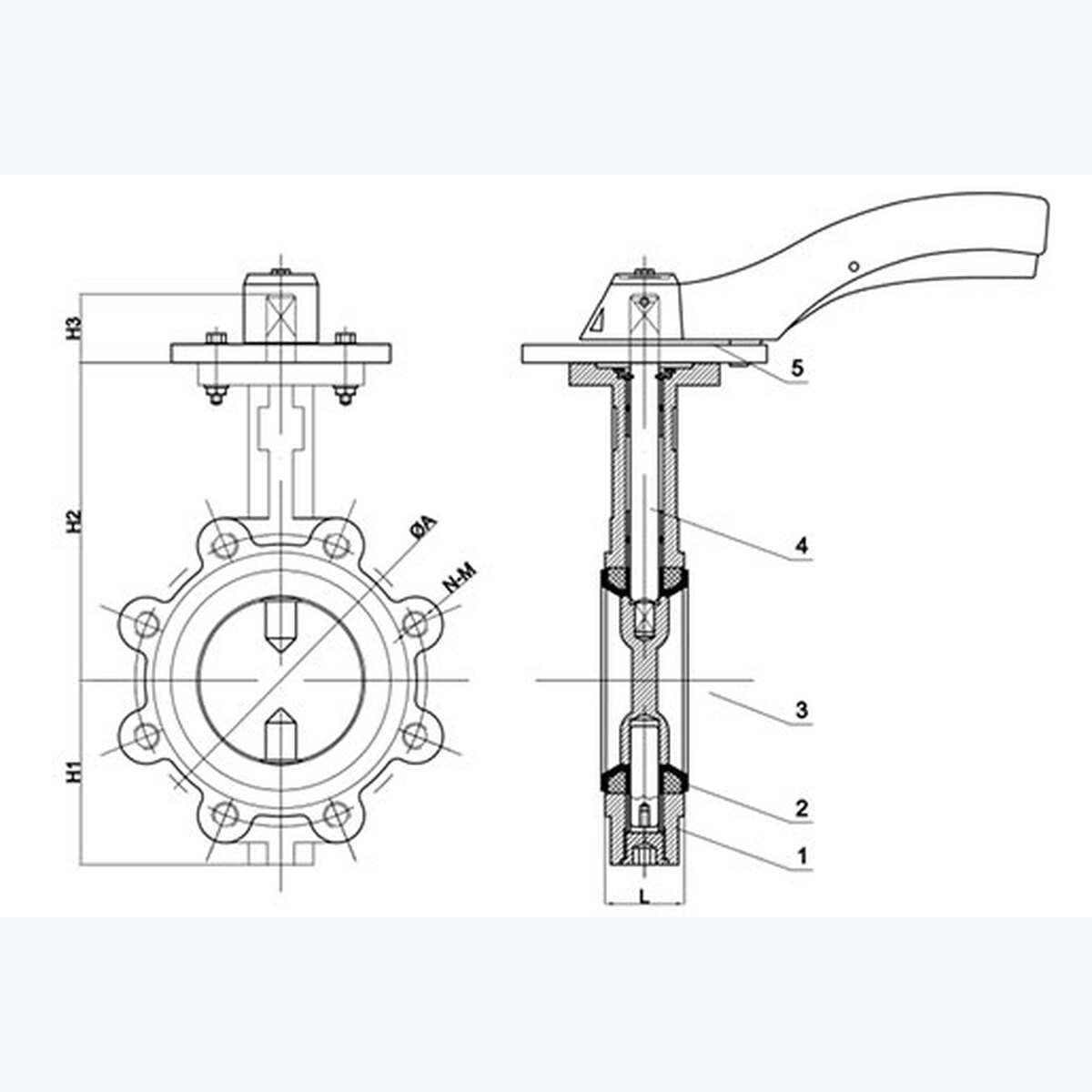 D71F-16Q Butterfly Valve product view