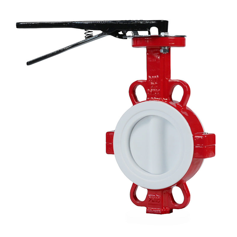 PTFE Coated Butterfly Valve(Wafer Type) product view