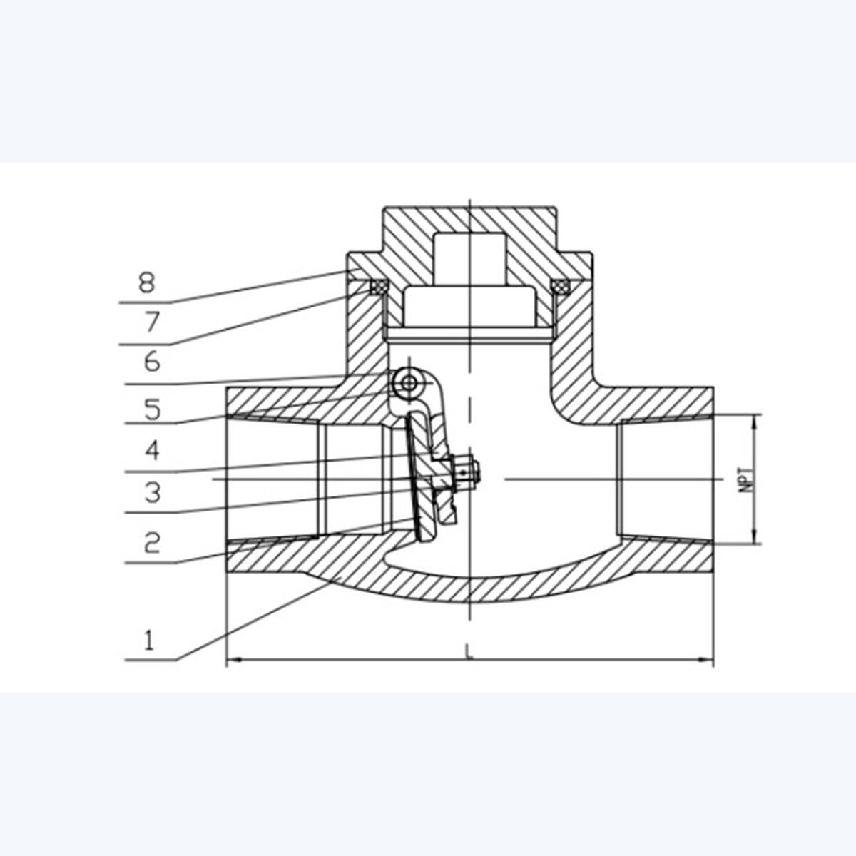 H14W-16P Check Valve