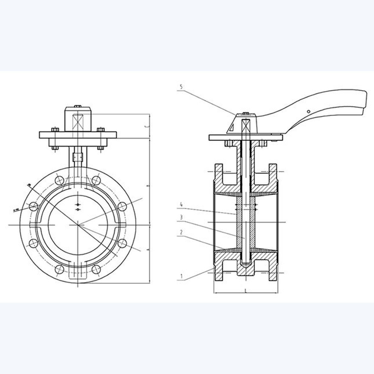 D41X Butterfly Valve product view