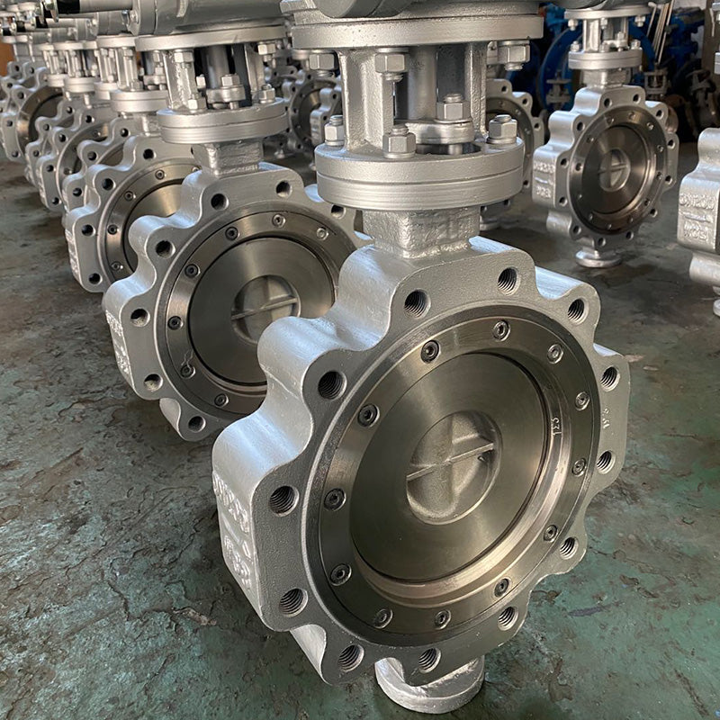 Triple eccentric carbon steel lug butterfly valve