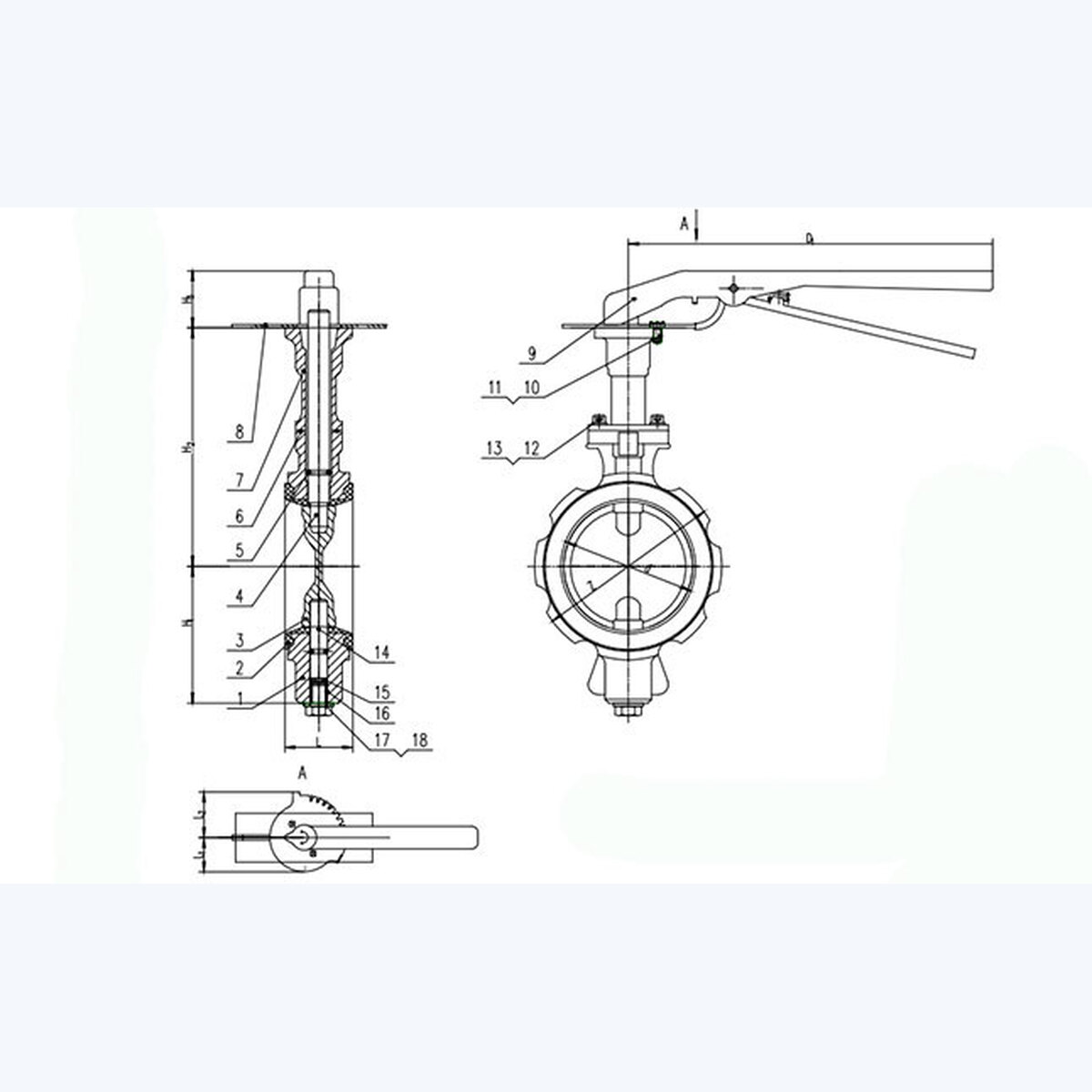 D71X-10 Butterfly Valve