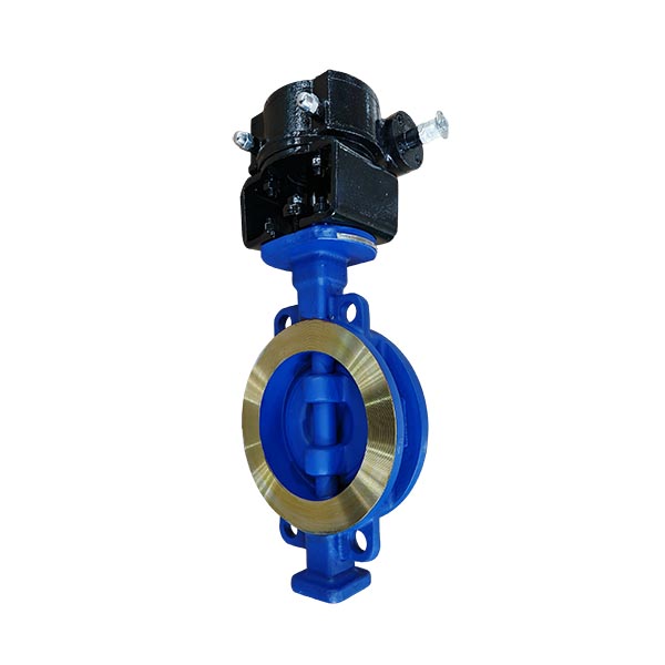 DN200 WCB Wafer Triple Offset Butterfly Valve with Worm Gear product view