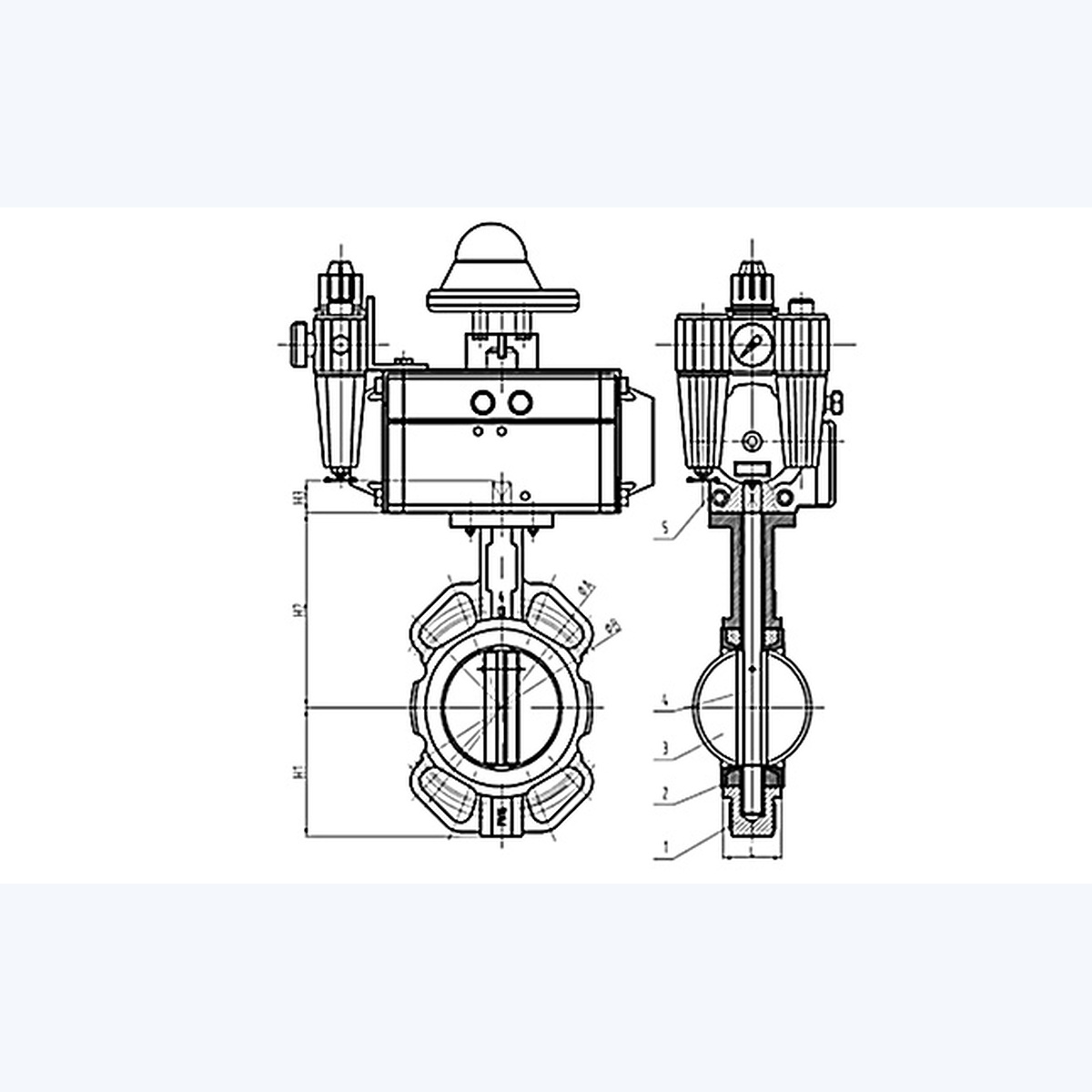 D671X-16Q Butterfly Valve product view