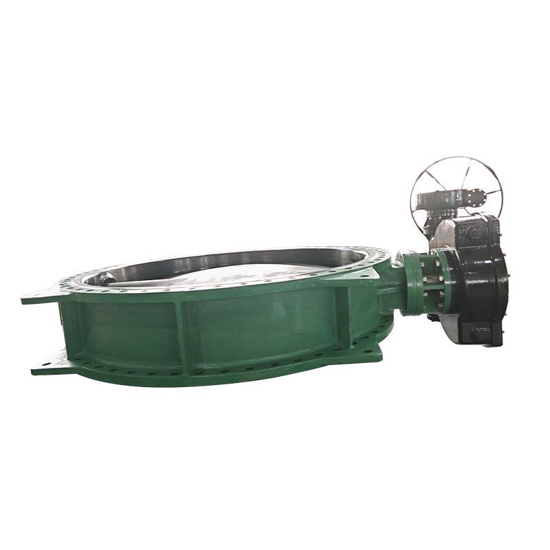DN1500 Vulcanized EPDM Seat Large Flange Butterfly Valve product view