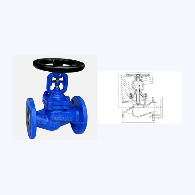 WJ41H-16C Globe Valve technical drawing